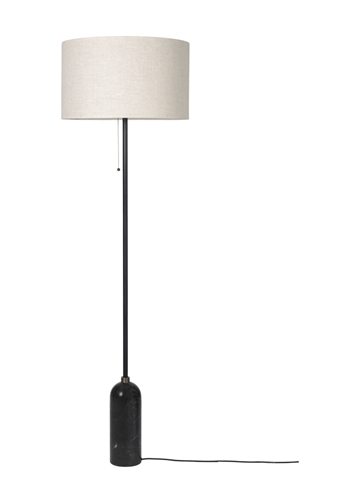 Gravity Gulvlampe, Sort Marmor/Canvas